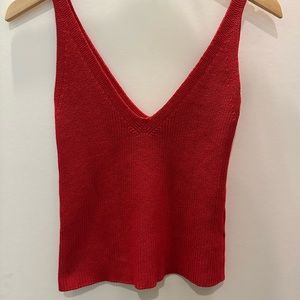 Brandy Melville Red Knit Tank